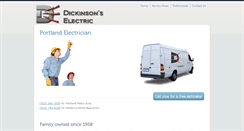 Desktop Screenshot of dickinsonselectric.com